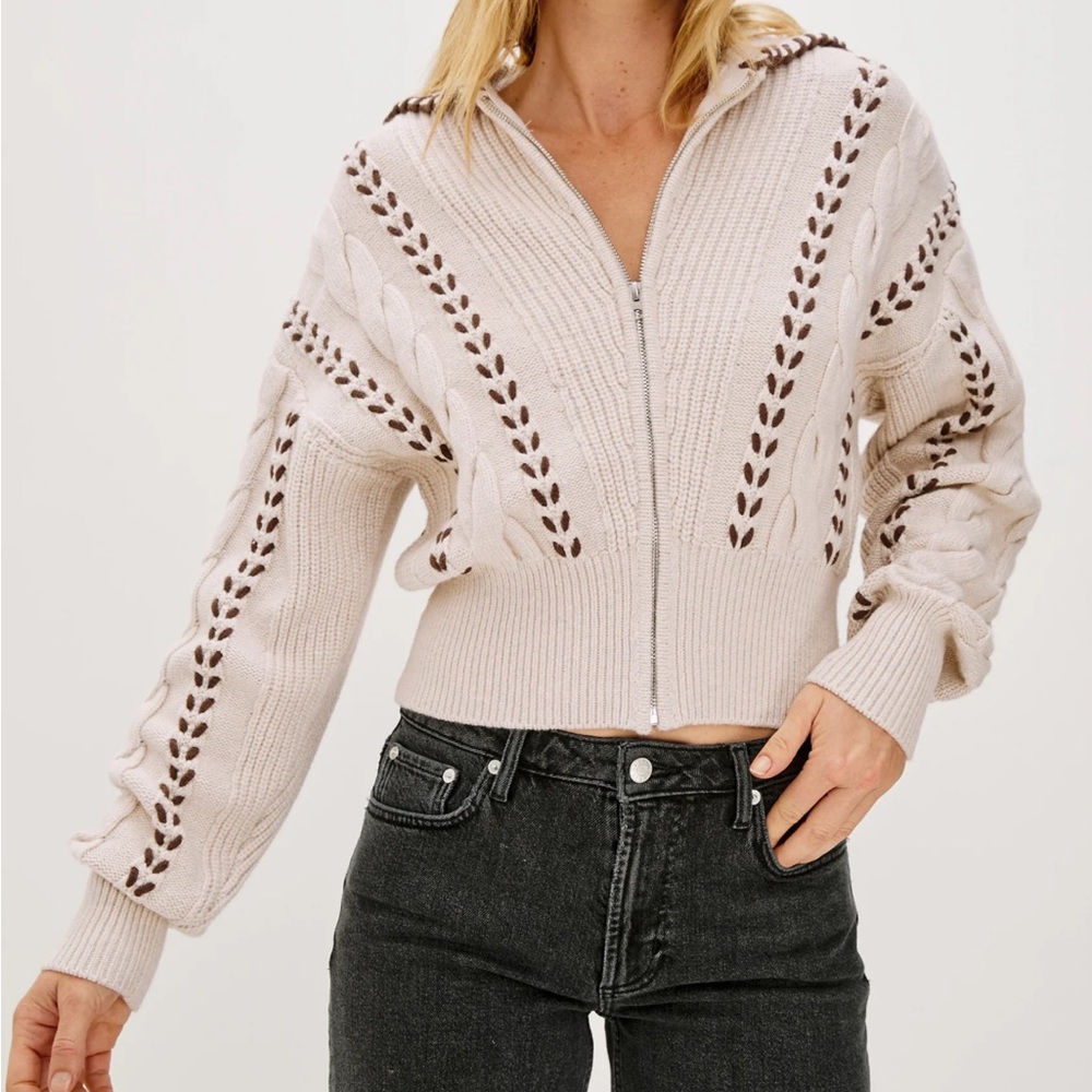 Rails Lune Cable Knit Sweater
